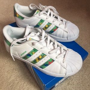 Girls adidas superstar pre owned sneakers
